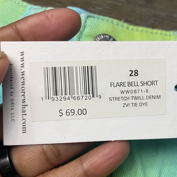 WeWoreWhat Shorts Size 28 Womens Flare Bell Short Frayed Raw-Cut Hem Festival - Picture 8 of 10